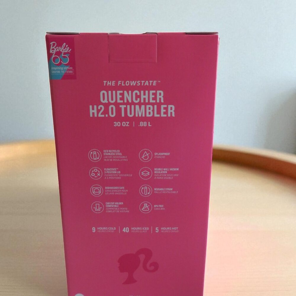 STANLEY X BARBIE 30 oz Quencher H2.0 Tumbler (Limited Edition) New in Box - Picture 7 of 14